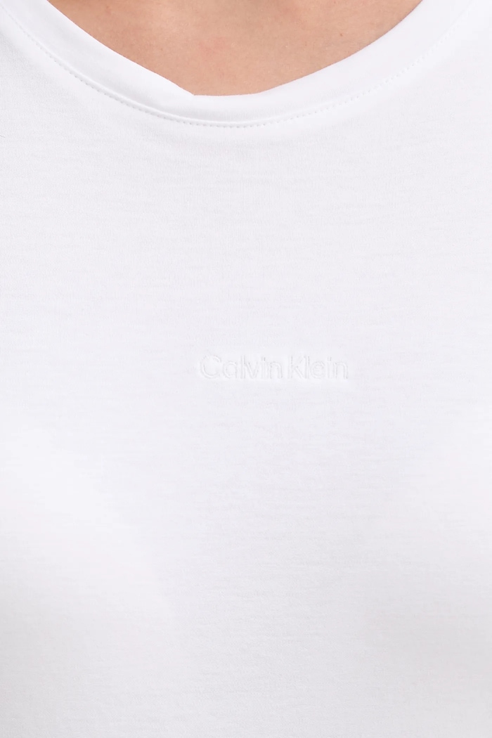 Calvin Klein pamut póló LV044E205G fehér