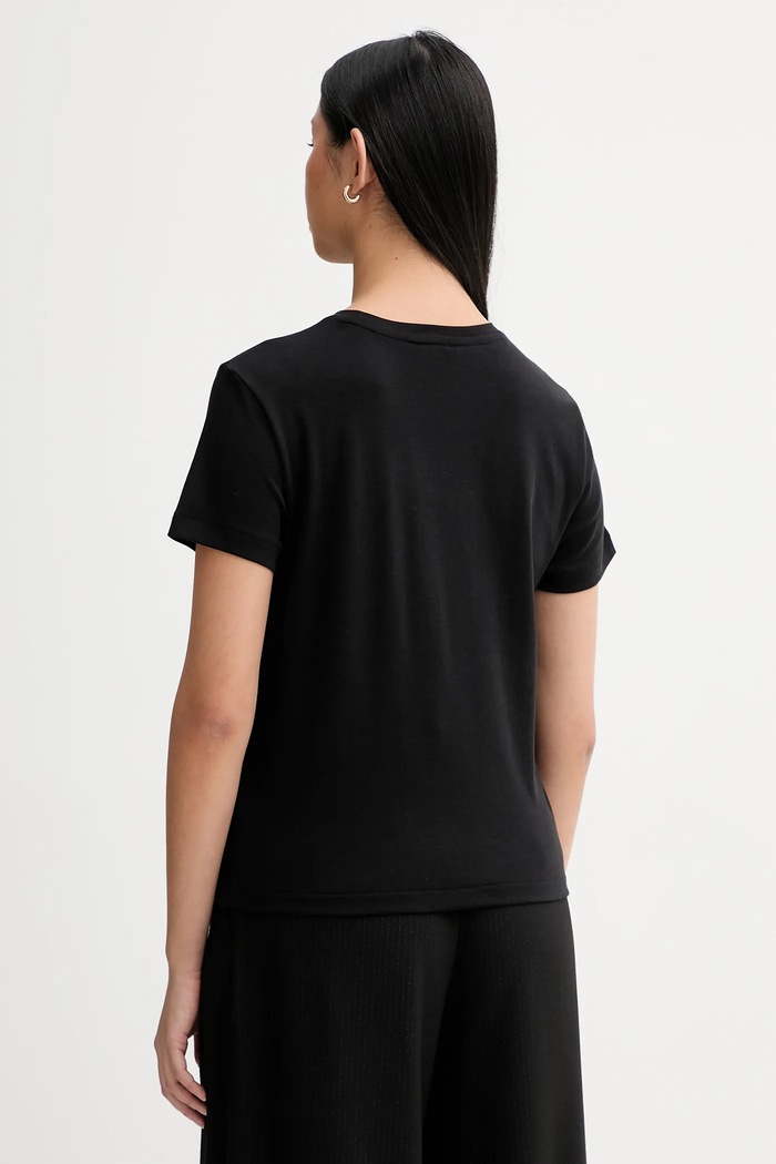 Ruházat Calvin Klein pamut póló LV044E205G fekete
