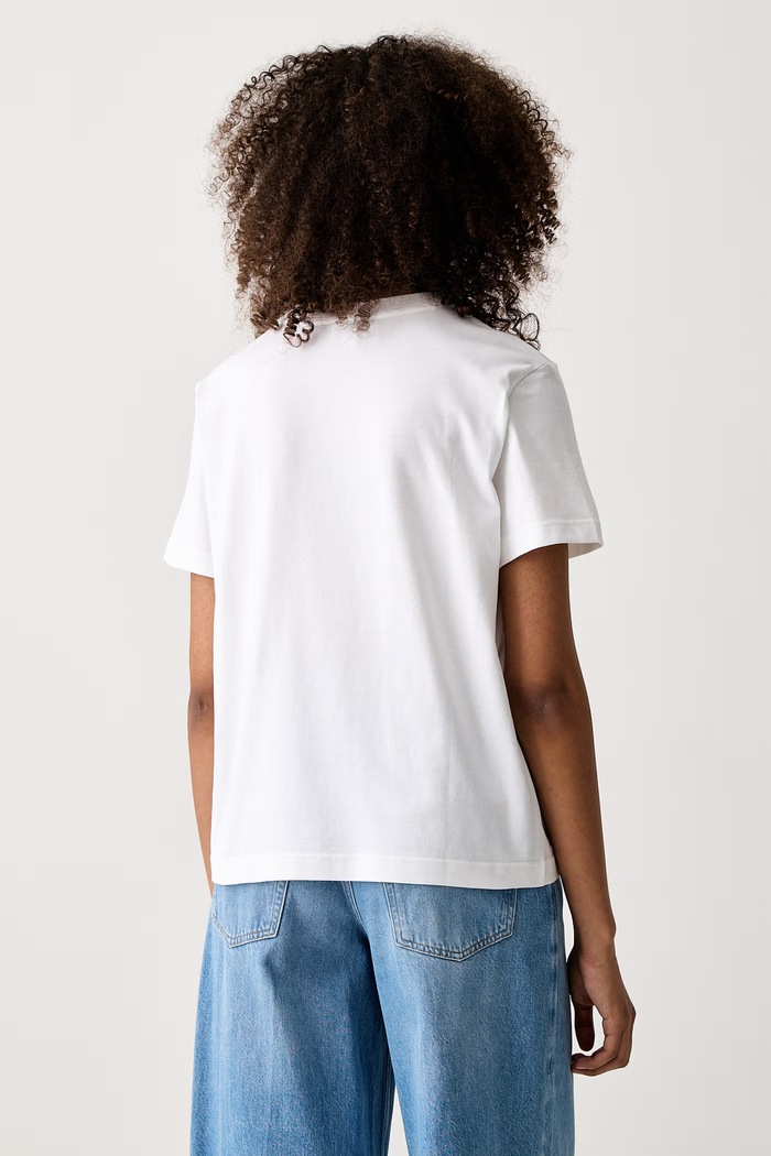 Ρούχα Calvin Klein T-shirt γυναικείο βαμβακερό LV147C857G λευκό