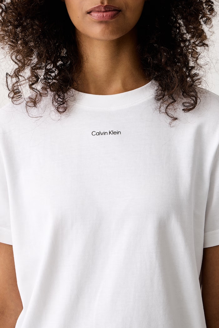 T-shirt γυναικείο βαμβακερό Calvin Klein LV147C857G λευκό