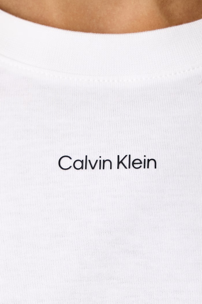 T-shirt γυναικείο βαμβακερό Calvin Klein λευκό LV147C857G