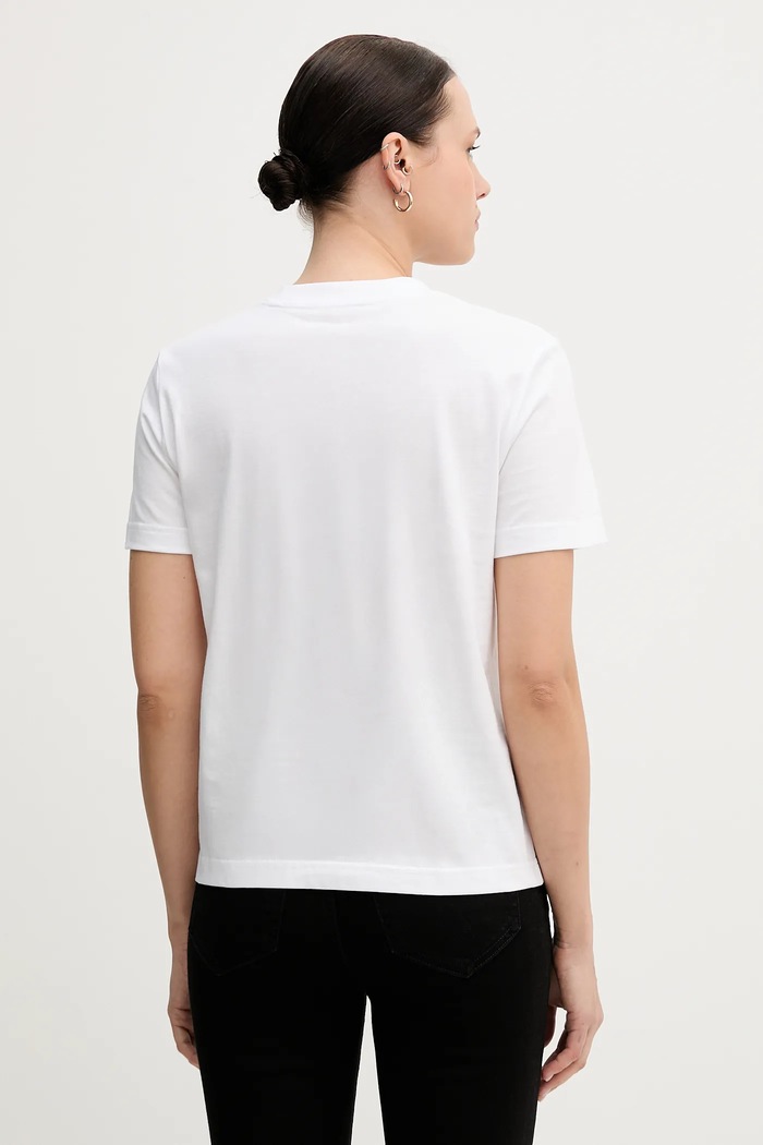 Oblečení Calvin Klein tričko dámské bavlněné LV147C857G bílá