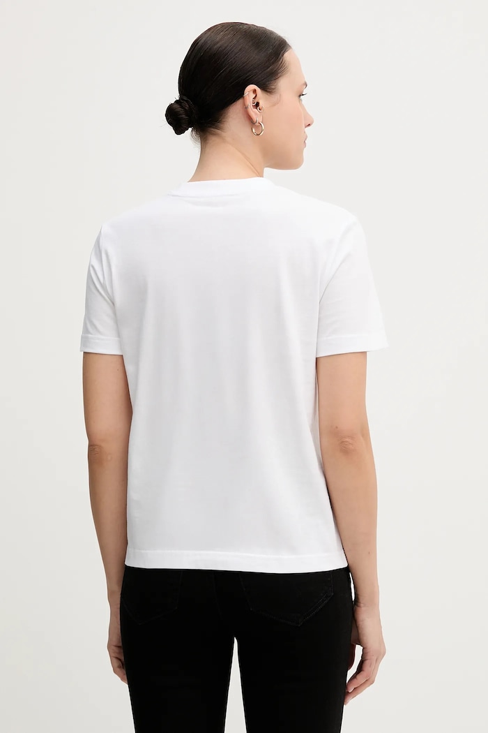 Oblečení Calvin Klein tričko dámské bavlněné LV147C857G bílá