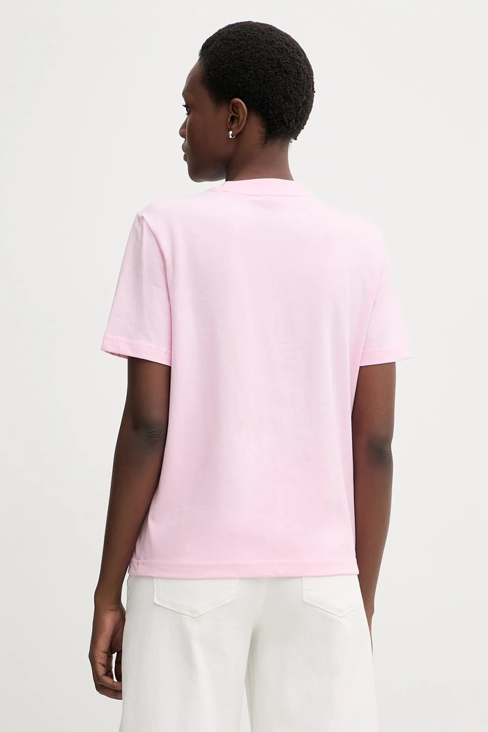 Oblečení Calvin Klein tričko dámské bavlněné LV147C857G růžová