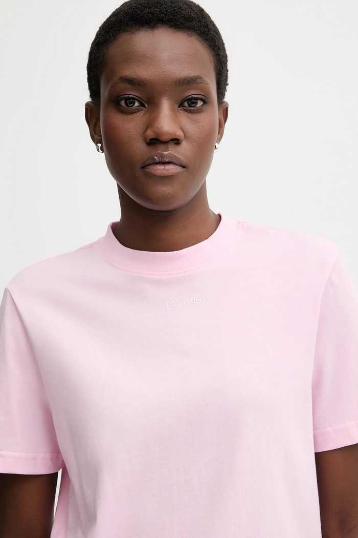 Calvin Klein tričko dámské bavlněné růžová LV147C857G
