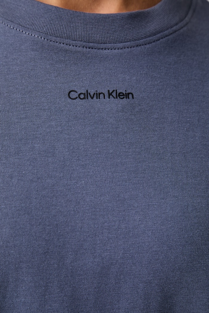 Calvin Klein тениска дамска от памук LV147C857G тъмносин
