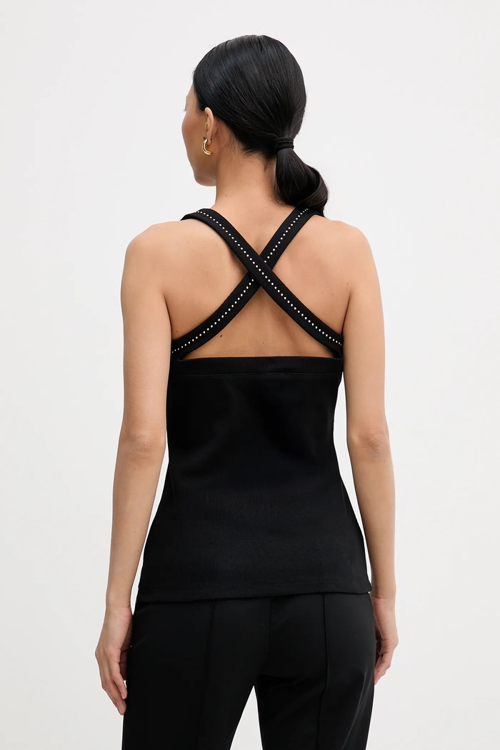 Oblečení Top Karl Lagerfeld B1W17022 černá