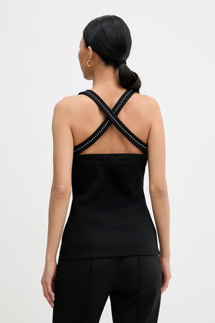 Oblečení Top Karl Lagerfeld B1W17022 černá