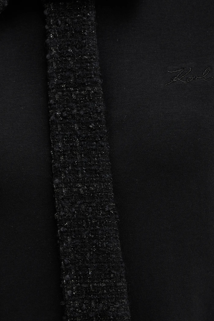 Polo tričko Karl Lagerfeld B1W17011 černá