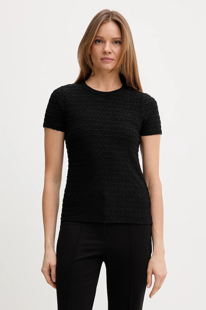 Dkny tricou model fin negru DJ5T1571
