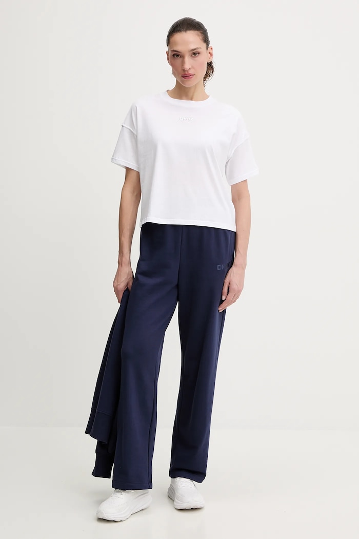 DKNY тениска дамска от памук DP6T1662 бял SS26