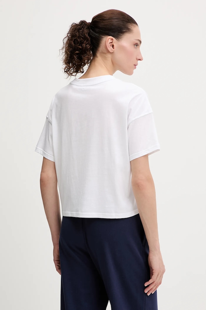 Дрехи DKNY тениска дамска от памук DP6T1662 бял