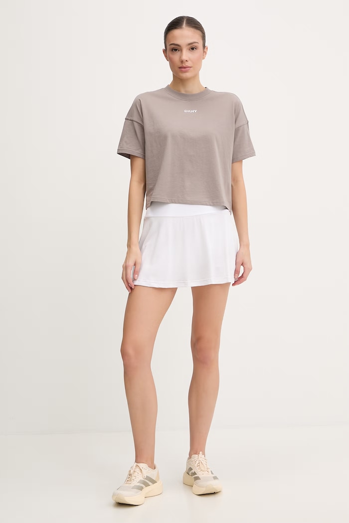 DKNY tričko dámske bavlnené DP6T1662 béžová SS26