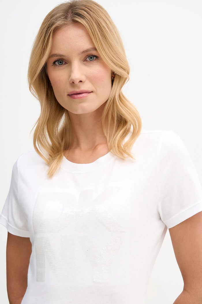 Dkny t-shirt fehér DJ6T1684