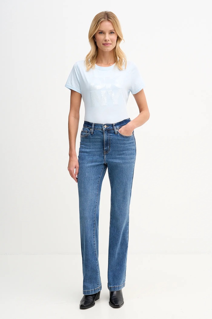 Dkny t-shirt DJ6T1684 kék SS26