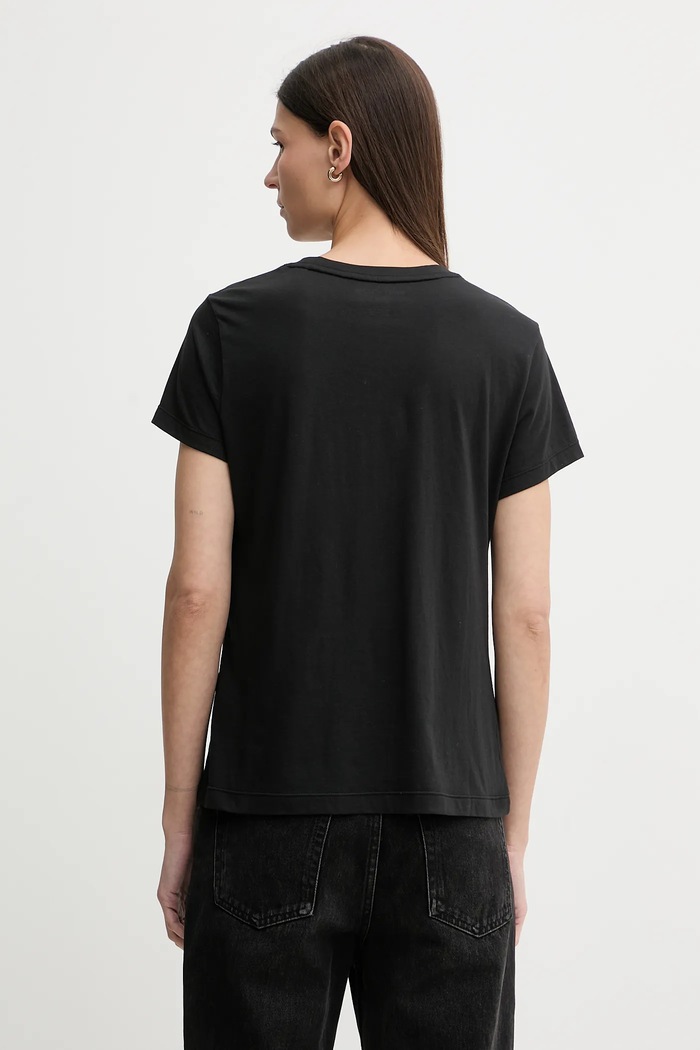 Дрехи Тениска Dkny DJ6T1692 черен