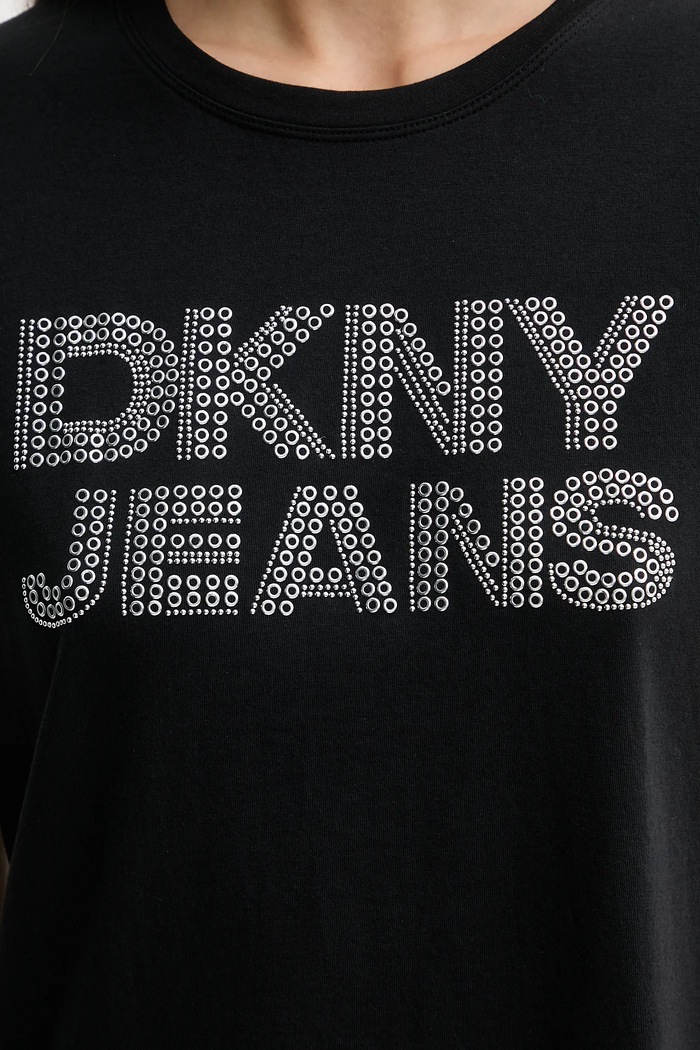 Тениска Dkny DJ6T1692 черен