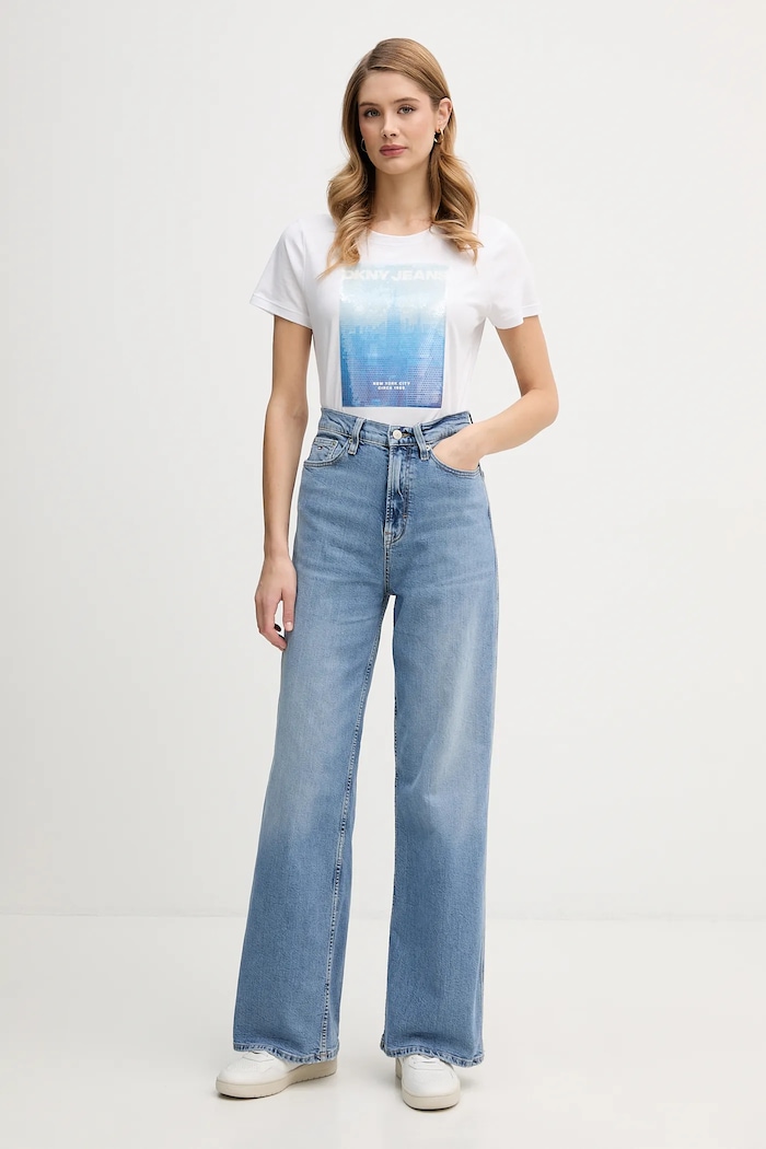 Тениска Dkny DJ6T1693 бял SS26