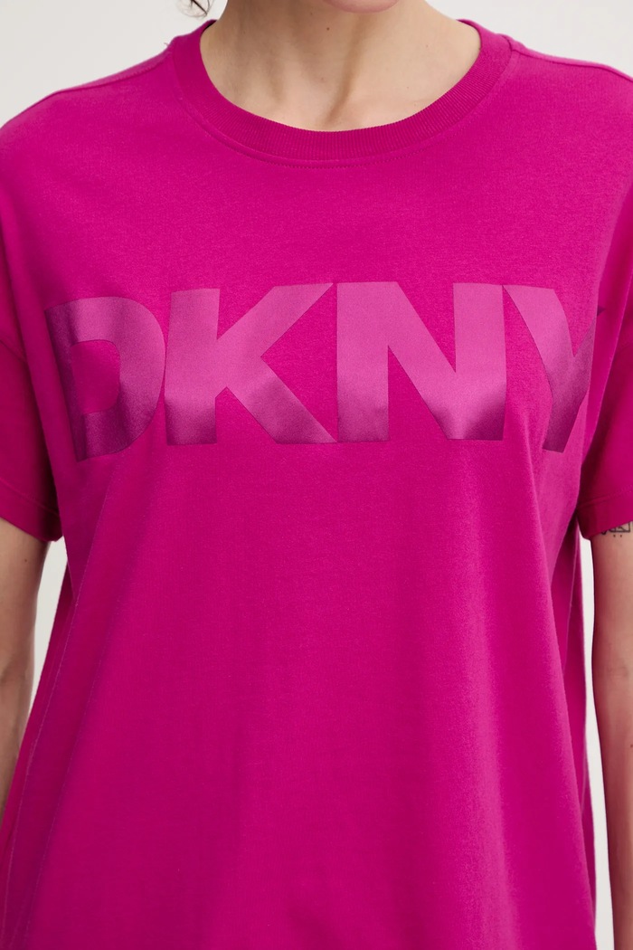 Dkny pamut póló DP6T1534 rózsaszín