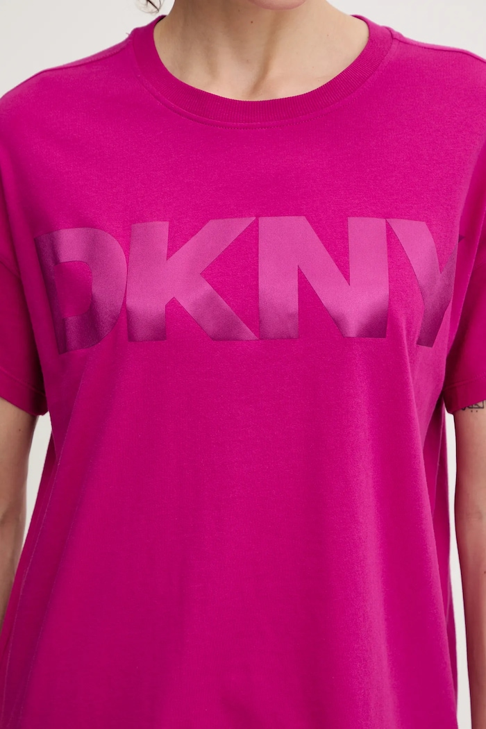 Dkny pamut póló DP6T1534 rózsaszín