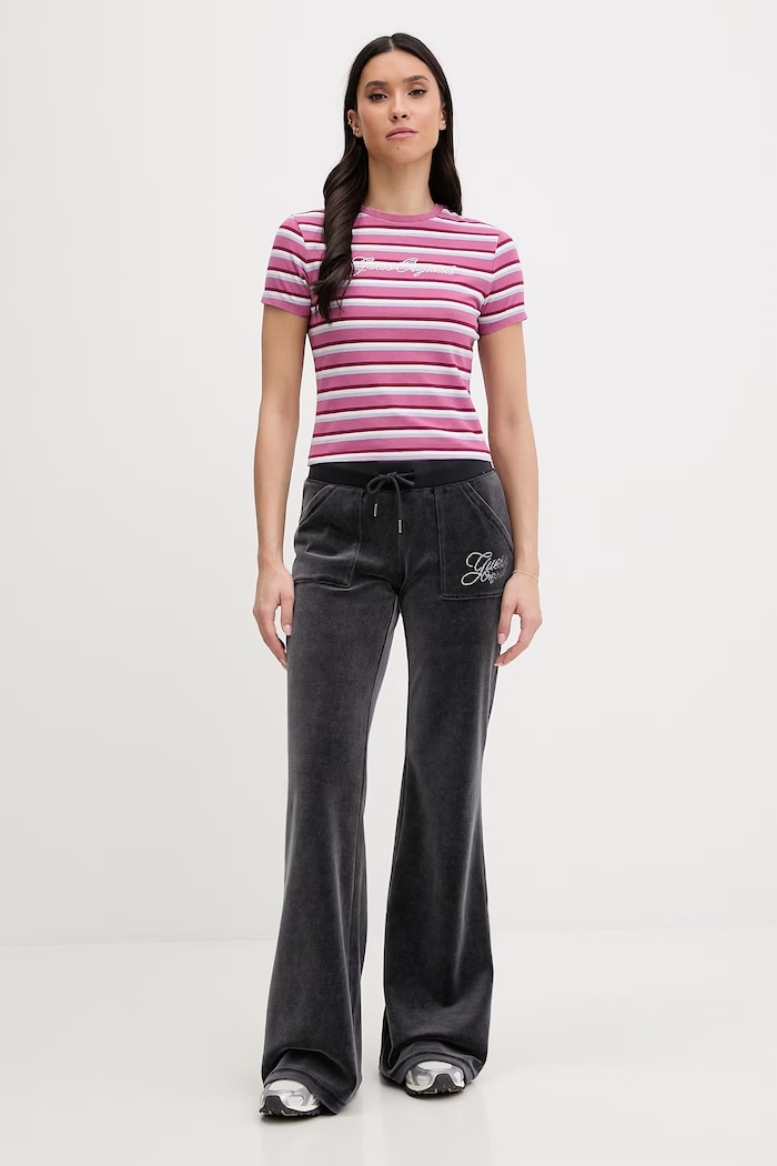 Μπλουζάκι Guess Originals W6RI41.J1314 ροζ SS26