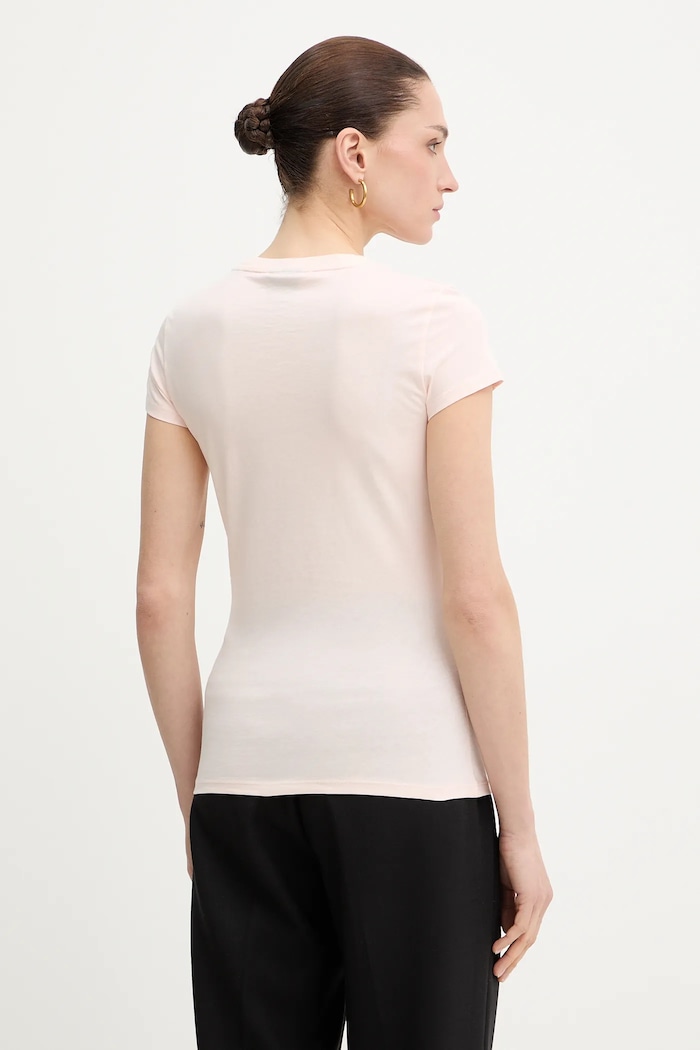 Oblečenie Armani Exchange tričko dámske bavlnené XW001457.AF10356 ružová