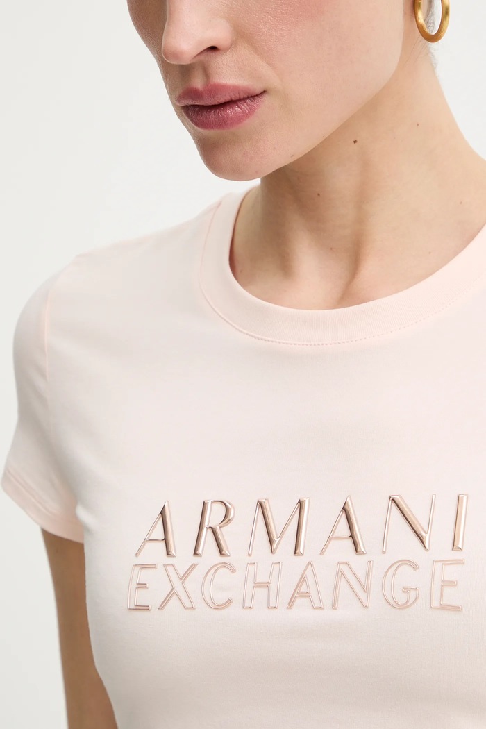 Majica kratkih rukava Armani Exchange roza XW001837.AF16294