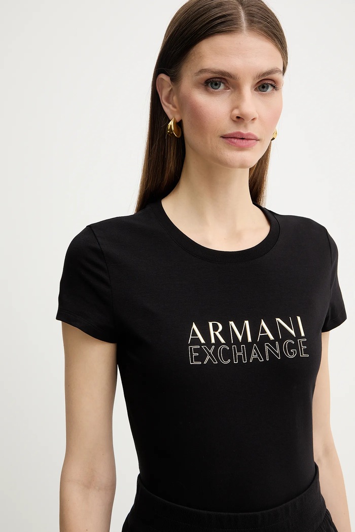 Majica kratkih rukava Armani Exchange crna XW001837.AF16294