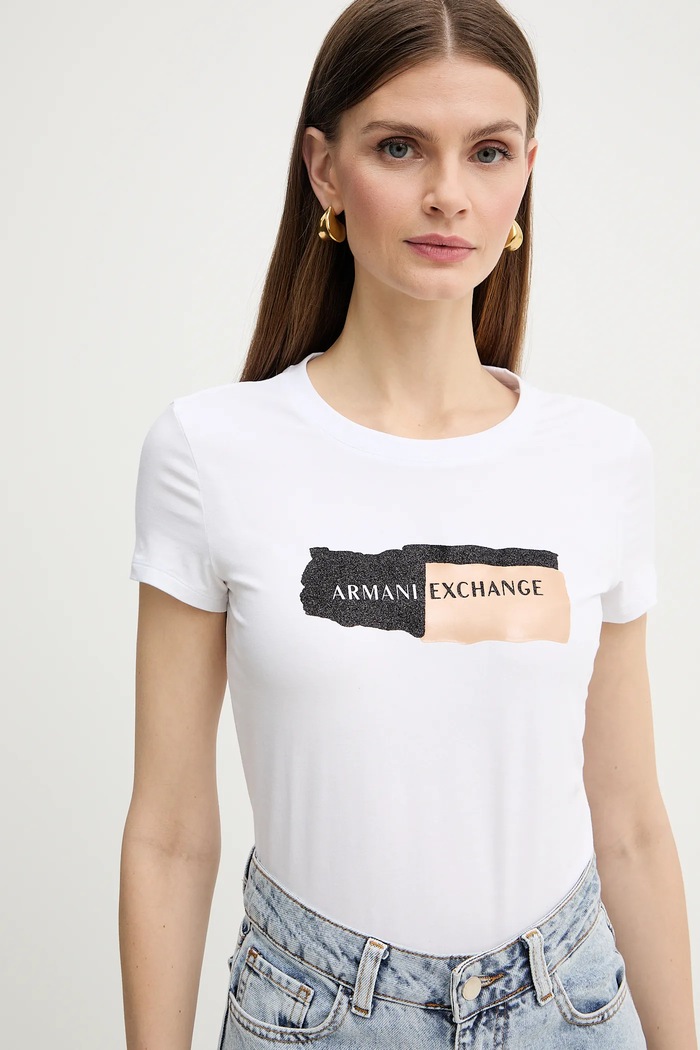 Majica kratkih rukava Armani Exchange bijela XW002841.AF16294