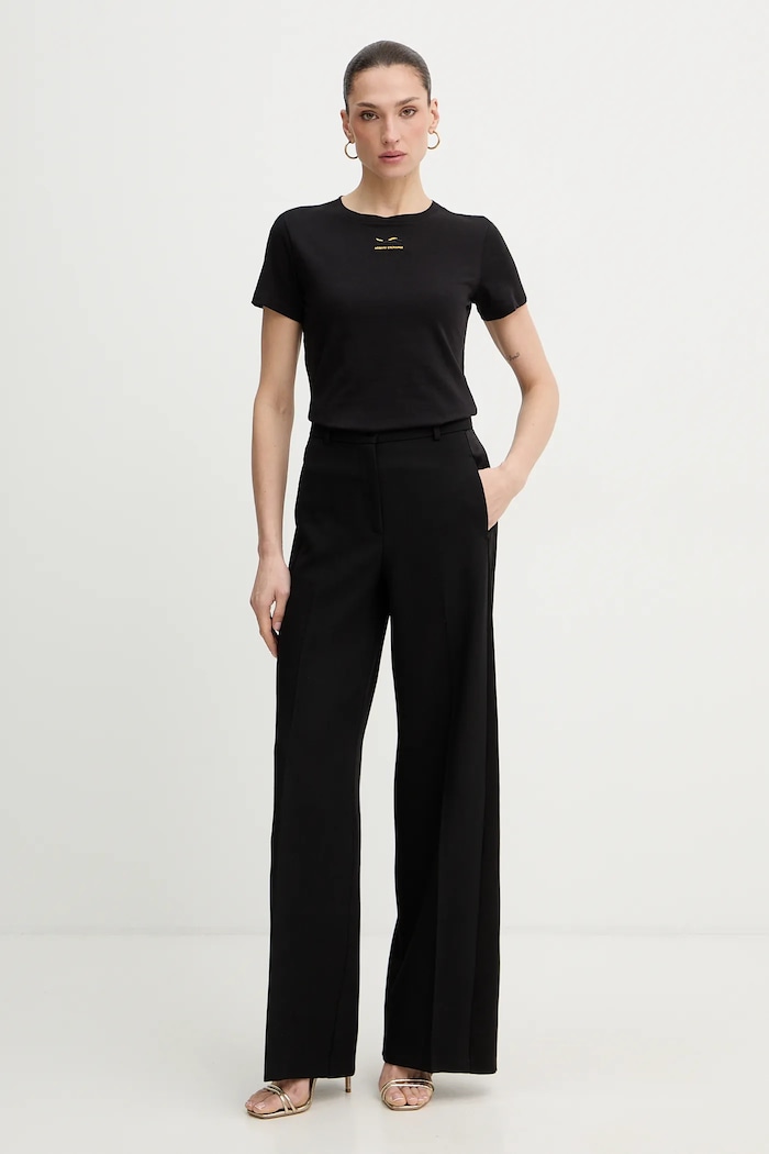 Pamučna majica Armani Exchange XW001856.AF10356 crna SS26