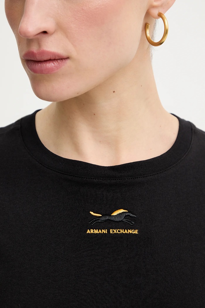 Pamučna majica Armani Exchange XW001856.AF10356 crna