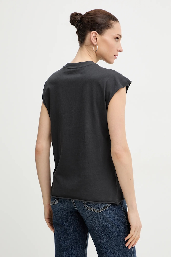 Ρούχα Βαμβακερό τοπ ZADIG&VOLTAIRE JWTT01290 γκρί