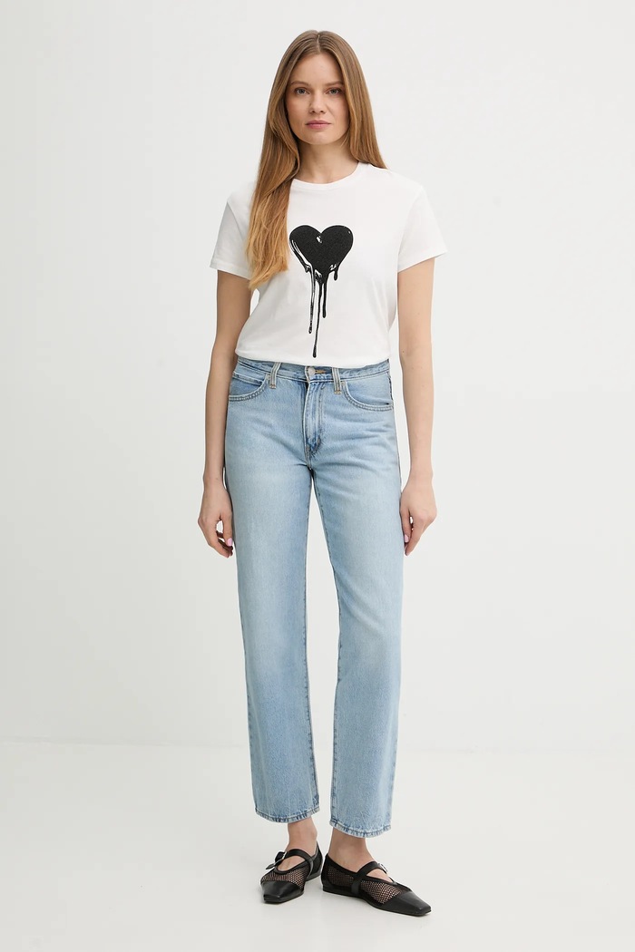 ZADIG&VOLTAIRE tricou din bumbac JWTS02858 alb SS26