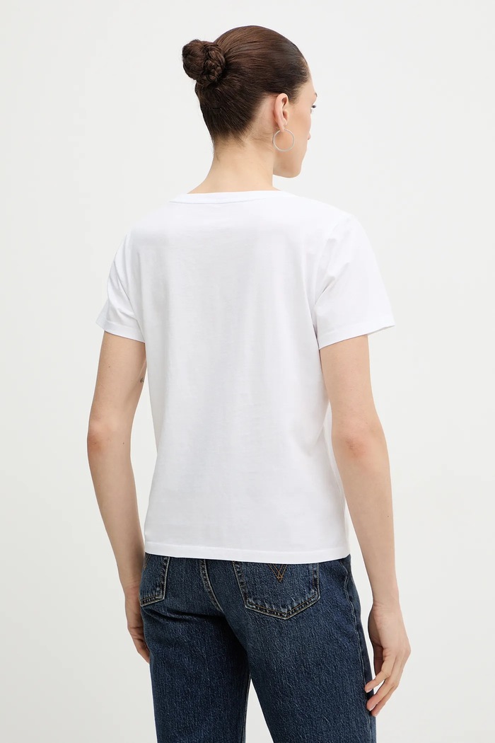 Ρούχα Βαμβακερό μπλουζάκι ZADIG&VOLTAIRE JWTS02840 λευκό