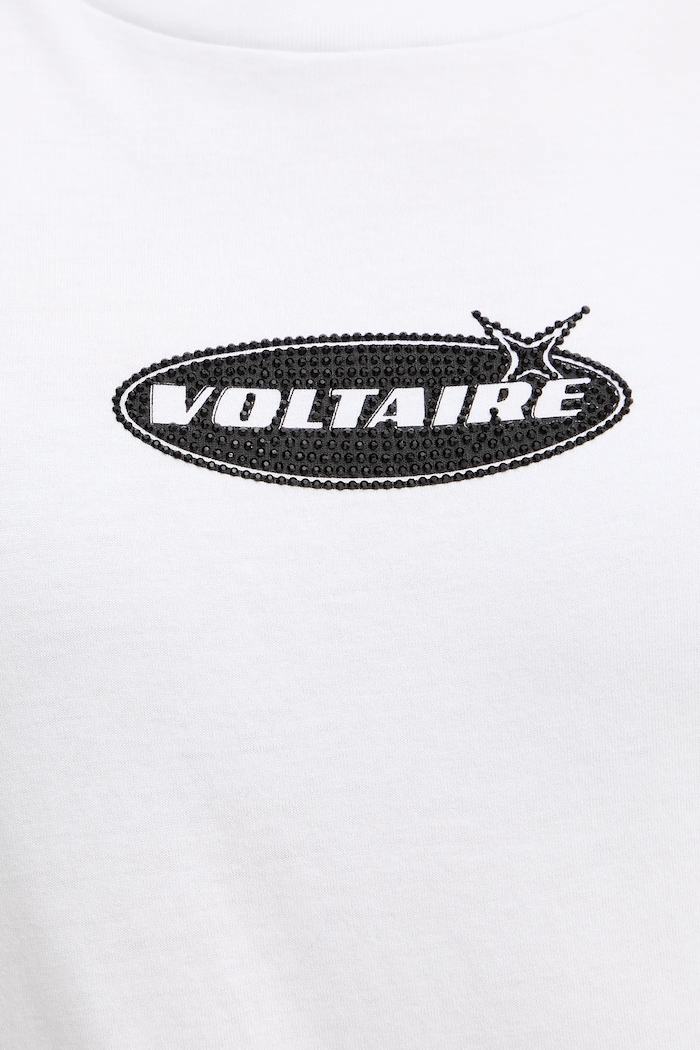 Βαμβακερό μπλουζάκι ZADIG&VOLTAIRE JWTS02840 λευκό