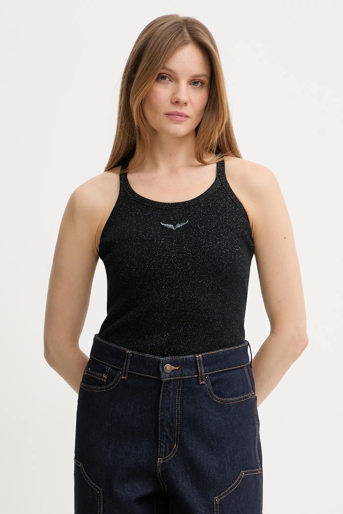 Top ZADIG&VOLTAIRE slim černá JWTT01273