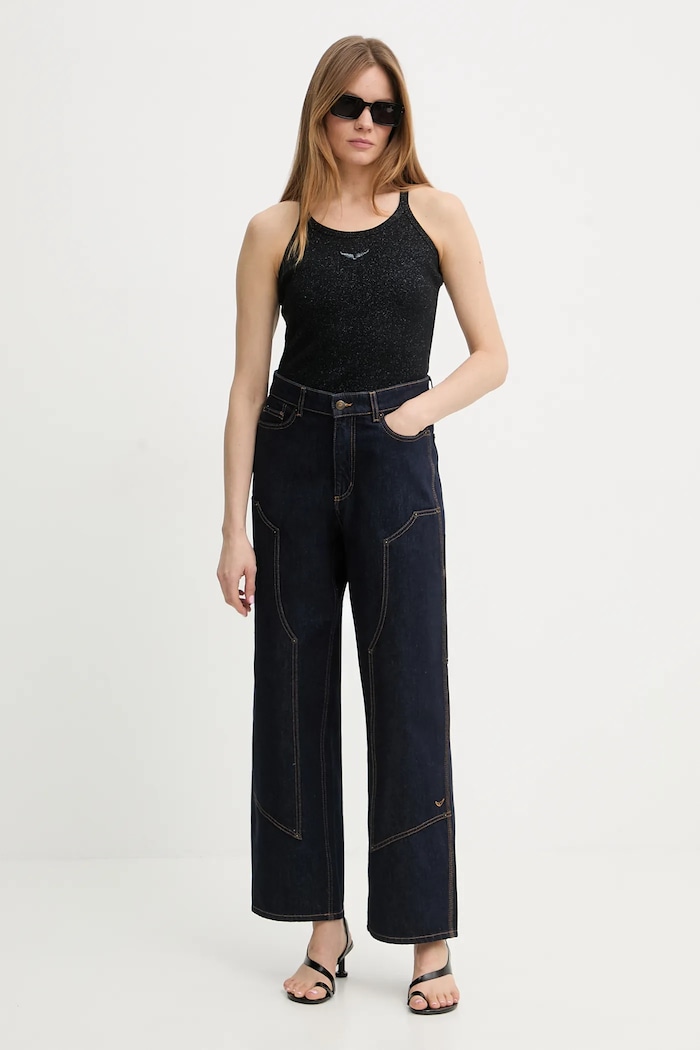 Top ZADIG&VOLTAIRE JWTT01273 černá SS26