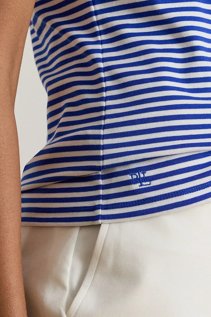 Lauren Ralph Lauren t-shirt blu 200P03721