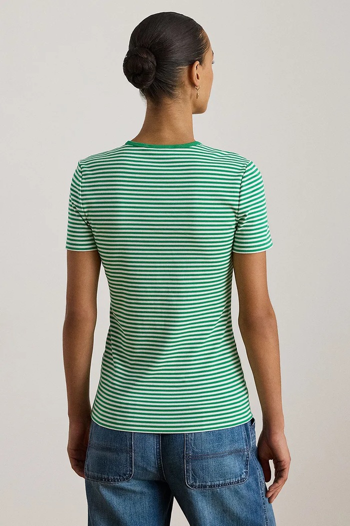 Tričko Lauren Ralph Lauren 200P03721 zelená SS26