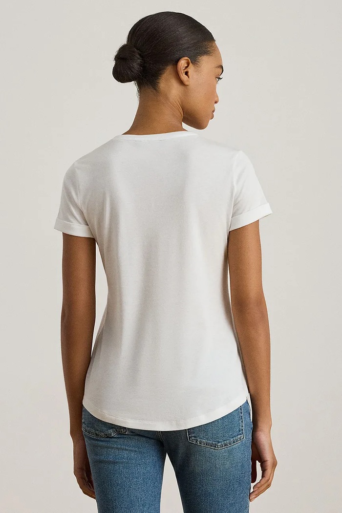 Тениска Lauren Ralph Lauren 200P03753 бял SS26
