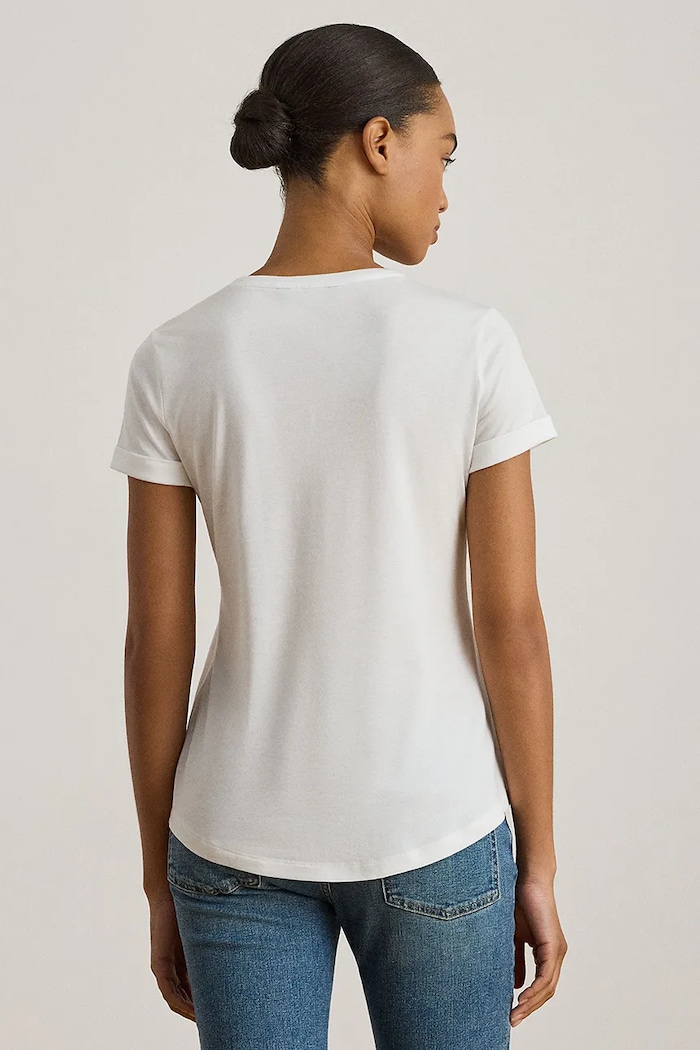 Тениска Lauren Ralph Lauren 200P03753 бял SS26