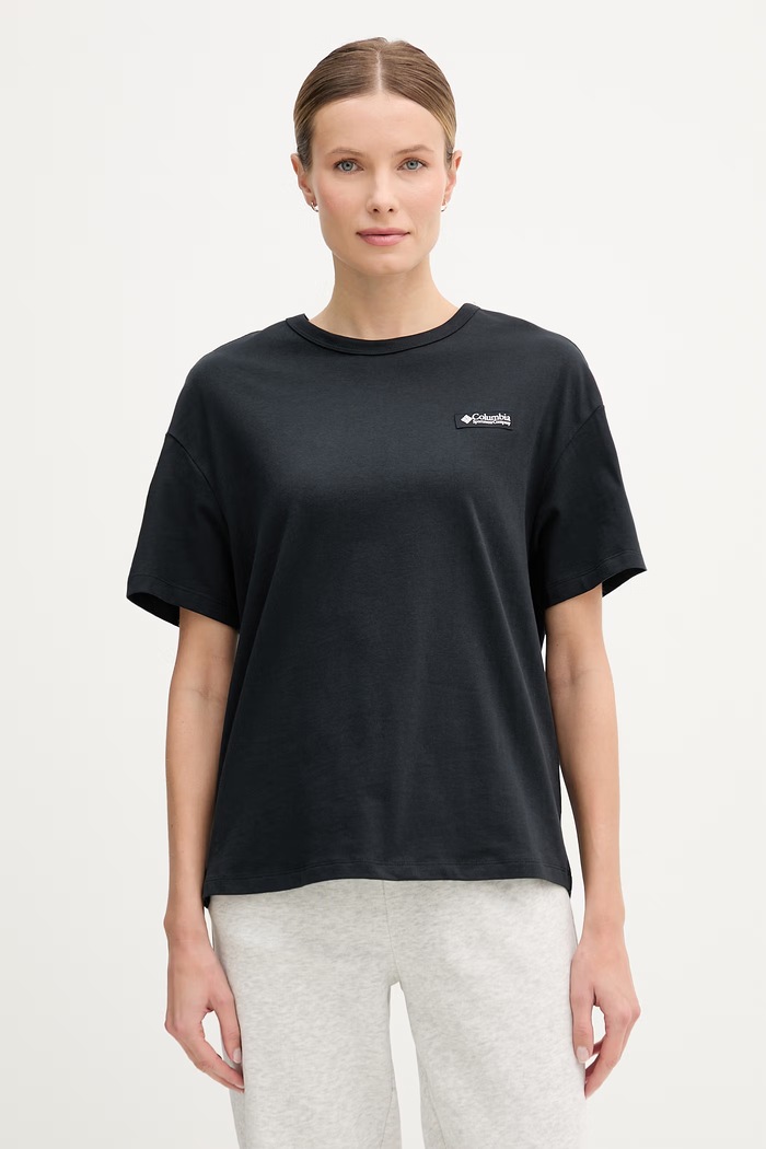 Îmbrăcăminte Columbia tricou din bumbac CSC 2154961 negru