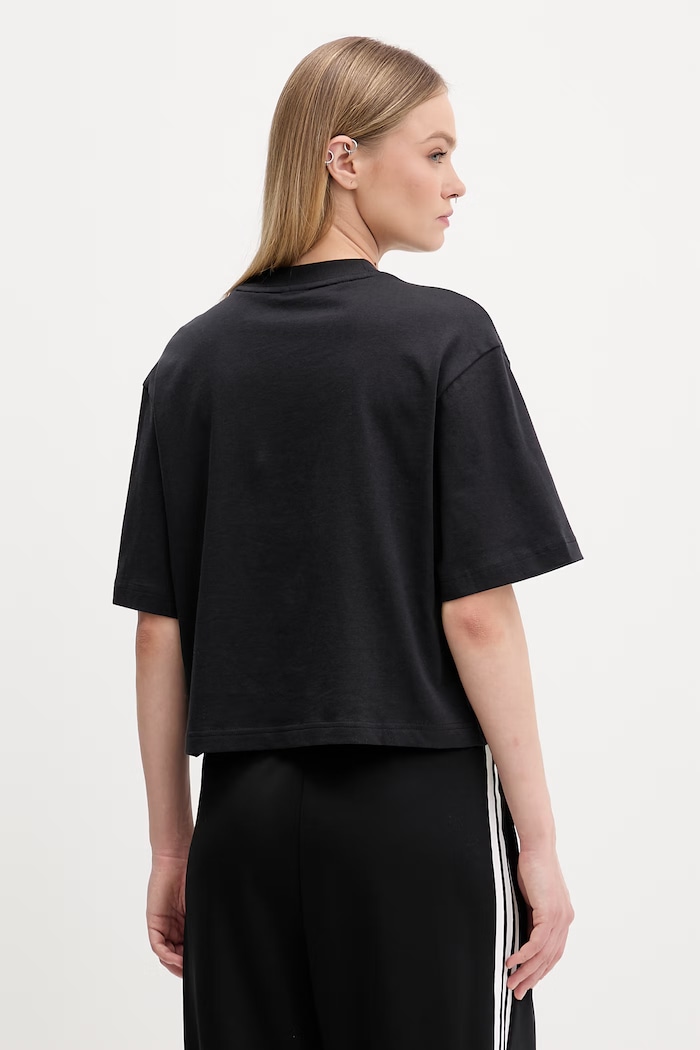 Îmbrăcăminte adidas tricou din bumbac JG8736 negru