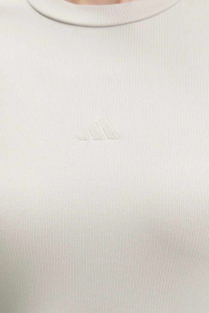Μπλουζάκι adidas Essentials Rib Cap JZ0277 μπεζ