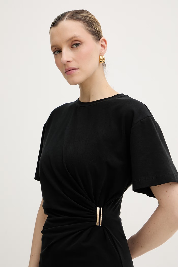 Pinko tričko dámske bavlnené s elastanom čierna 106455.A35D