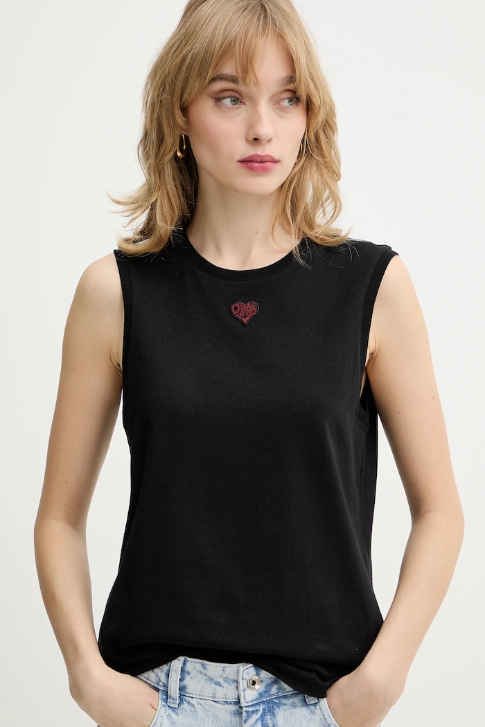 Pinko pamut top fekete 105741.A326