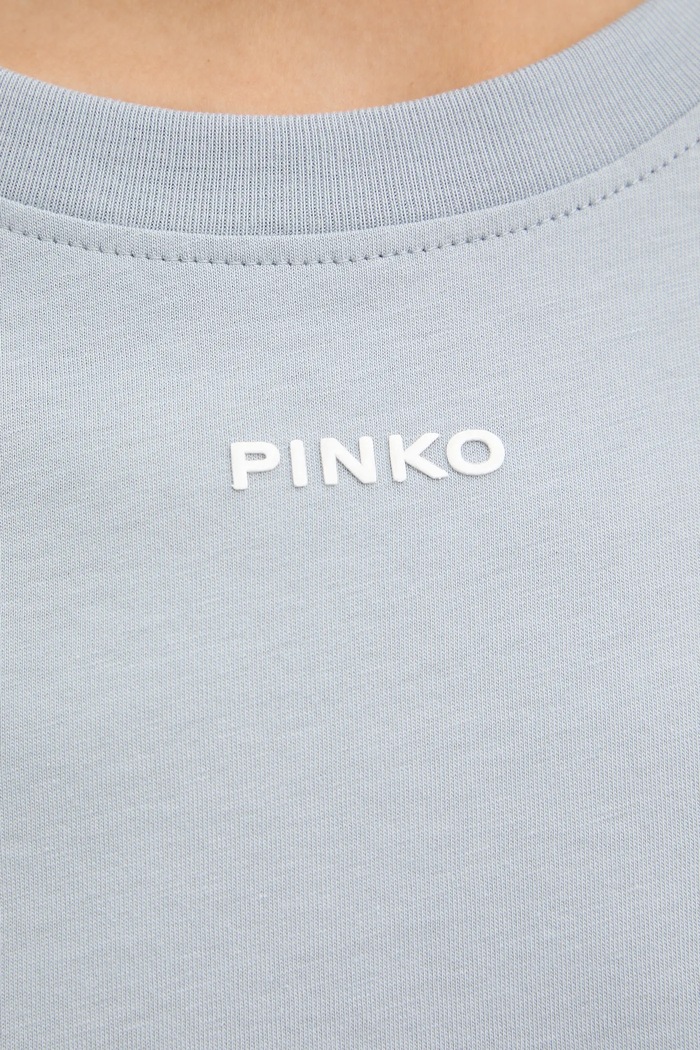 Bavlněné tričko Pinko 100373.A34F modrá