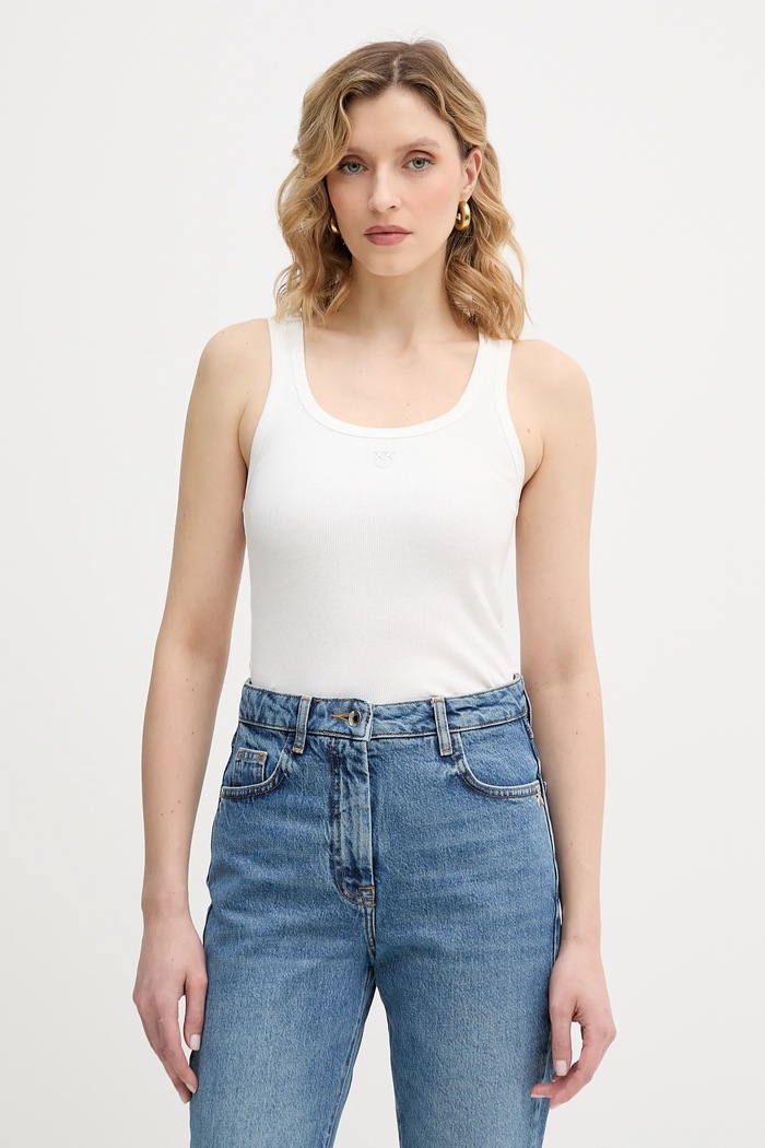 Pinko top elasztánnal fehér 100807.A338