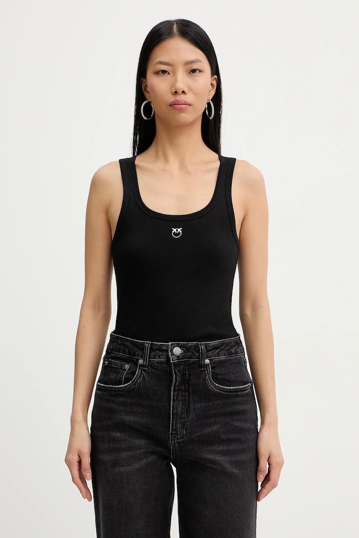 Pinko top elasztánnal fekete 100807.A338