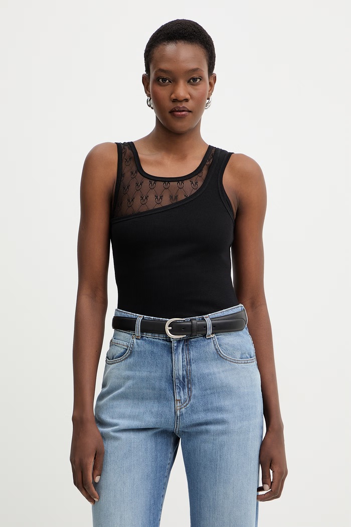 Pinko top pozostałe czarny 106461.A362